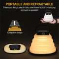 IP65 Portable Lantern Collapsible Camping Light Solar Tent Lighting Outdoor USB Rechargeable Light Waterproof LED Fishing Lamp. 