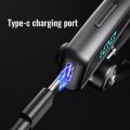 V16 Bluetooth-compatible Headset Digital Display Hands-free Voice Answering Business Sports Earphones.