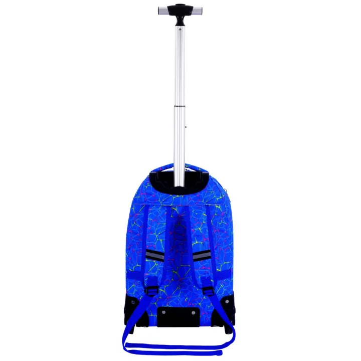 Kid%20Trolley%20For%20Backpack%20And%20School%20Bag%20Luggage%20For%20Children%202/6%20Wheels%20Expandable%20Rod%20High%20Function%20Trolly%20Chariot%20-%20Image%207