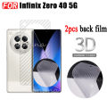 Infinix Zero 40 5G Tempered Glass Screen Protector For Infinix Zero 40 Zero 30 Skin Carbon back film. 