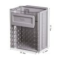 1 Piece Hanging Kitchen Trash Can Garbage Bin Gray Plastic Cabinet Waste Bin Kitchen Compost Can Garbage Can.