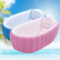 Portable inflatable baby bathtub with thickened folding for children. 