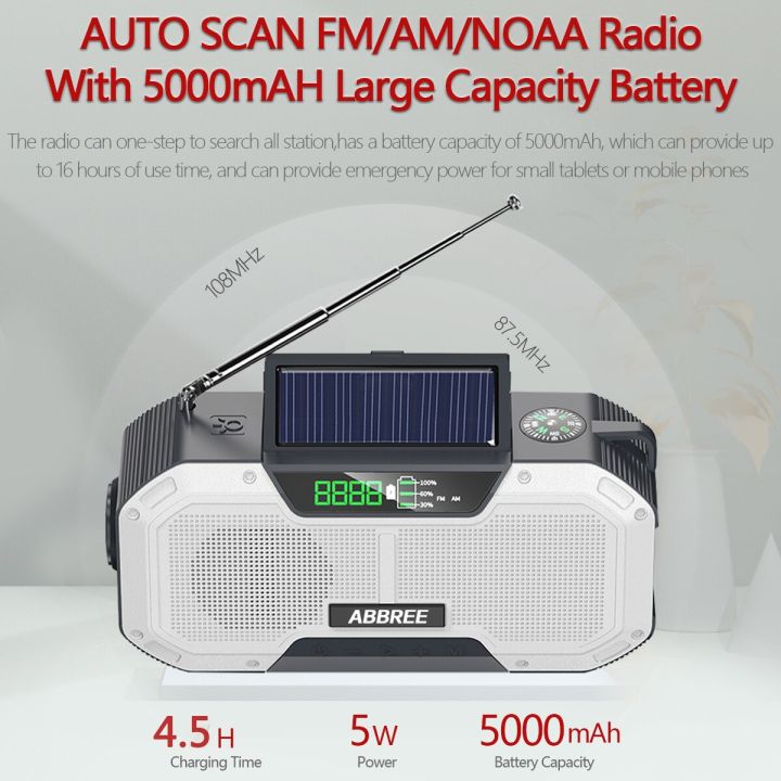 IPX5%20Waterproof%20Auto%20Scan%20Emergency%20Radio%20Solar%20Hand%20Crank%20rtable%20AM/FM/NOAA%20Weather%20Radio%20with%20LED%20%20SOS%20-%20Image%203