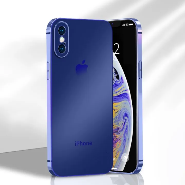 Sanptoch%20Plating%20Matte%20Phone%20Case%20For%20iPhone%20X%20Xs%20Max%20Straight%20Edge%20Square%20Slim%20Soft%20TPU%20Shockproof%20Cover%20For%20iPhone%20XR%20Full%20Camera%20Protector%20Casing%20-%20Image%202