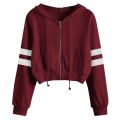 Tops Pullover Long Solid Womens Hoodie Casual Blouse Sleeve Sweatshirt Hooded Women's Blouse Long Sleeve with Pocket.
