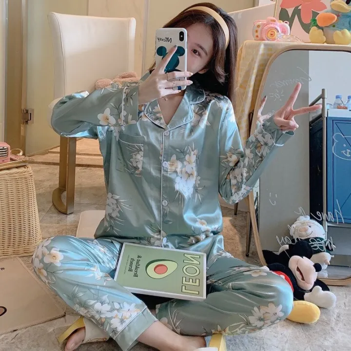 Women%20Satin%20Suit%20Nightgown%20Silk%20Nightie%20Wear%20Home%20Clothes%20Pajamas%20long%20loungewear%20%20%20Plus%20Size%204XL-7XL%208XL%20-%20Image%206