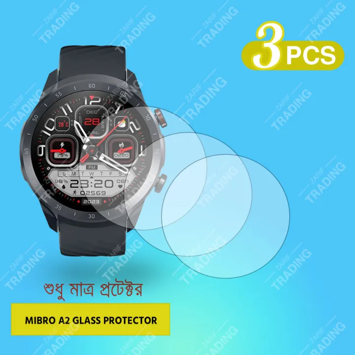 Mibro%20A2%20Screen%20Protector%20PMMA%20Soft%20Film%20&%20Tempered%20Glass%20Full%20Coverage%20HD%20Clear%20Anti%20Scratch%20Bubble%20Free%20Watch%20Protector%20-%20Image%202