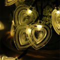 Solar 8-mode 20LED heart-shaped decorative light.