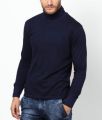 Men’s High neck sweater (Dark blue). 