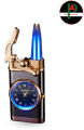 Refillable Smoker Cigarettes Blue Flame Gas Lighter. 