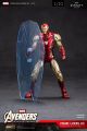 ZD Toys Marvel Iron Man MK85 Action Figure LED 7" with The Infinity SAGA Hologram Shield Figure Toy Gift. 