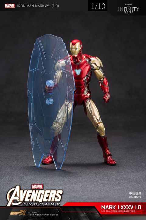 ZD%20Toys%20Marvel%20Iron%20Man%20MK85%20Action%20Figure%20LED%207"%20with%20The%20Infinity%20SAGA%20Hologram%20Shield%20Figure%20Toy%20Gift%20-%20Image%205