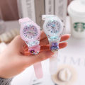 Cartoon primary school children's watch glow-in-the-dark silicone electronic watch doll watch. 