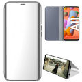 Smart Mirror Flip Phone Case For Samsung Galaxy A11 View PU Leather Stand Protective Cover. 