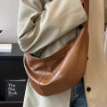 Banana Bag Crossbody Bag Aesthetic Handbag Oil Wax Leather Bag Half Moon Shoulder Bag.