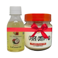 Hair Protien Pack=100gm + Coconut Oil=100ml. This product is made of natural ingredients. It does not contain any chemicals..