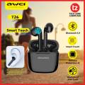 AWEI T26 TWS Earbuds/AirDots Stereo Sound HiFi Bass Sound Touch Contorl Earphone. 