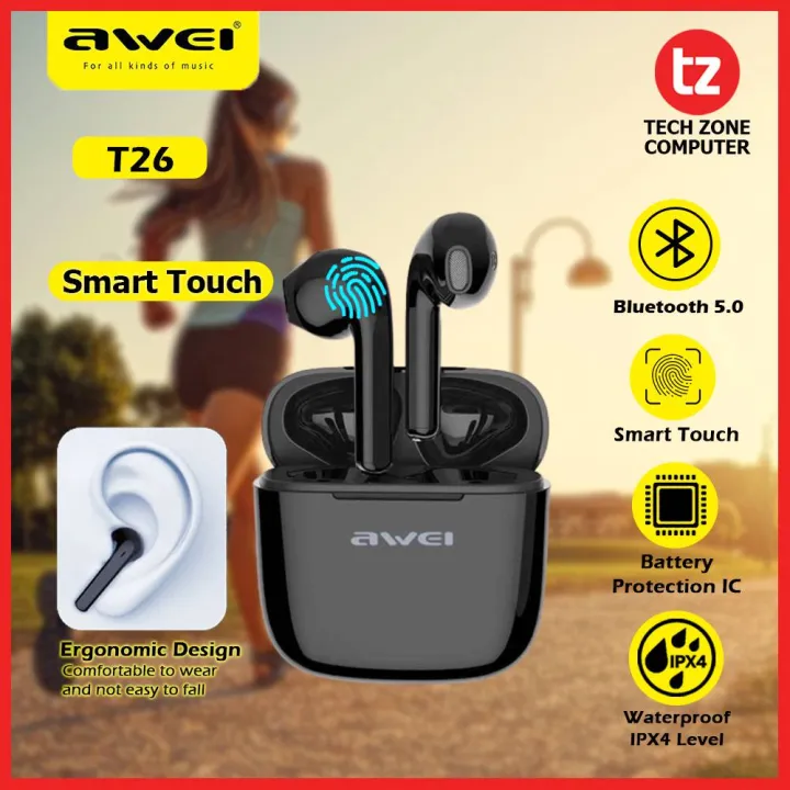 AWEI%20T26%20TWS%20Earbuds/AirDots%20Stereo%20Sound%20HiFi%20Bass%20Sound%20Touch%20Contorl%20Earphone%20-%20Image%209