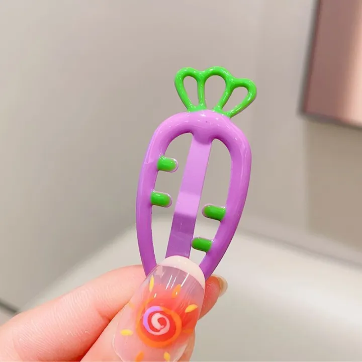 Candy%20Color%20Hairpin%20Cute%20Hollowed%20Children's%20Hair%20Accessories%20Lightweight%20Carrot%20Design%20BB%20Clip%20for%20Wear%20Kids%20Styling%20Girls'%20-%20Image%208