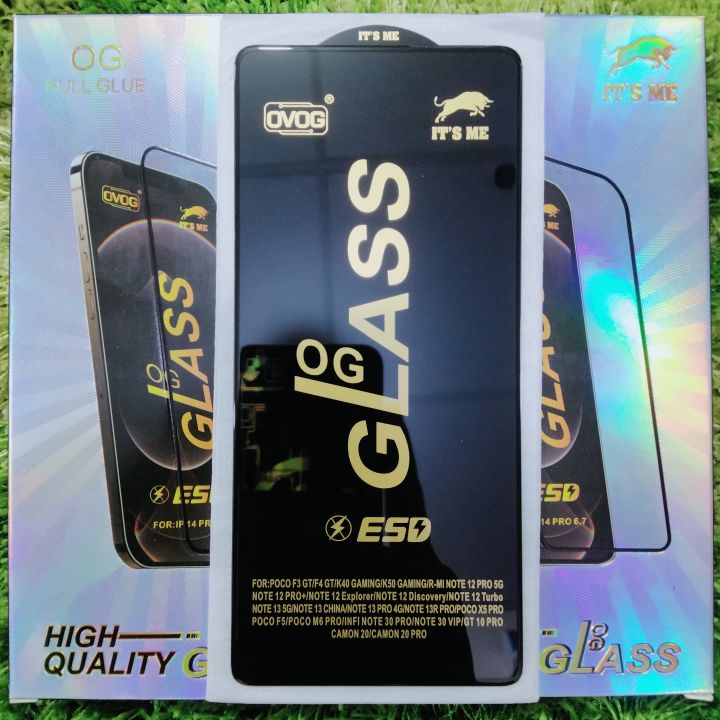 OG Glass Protector For Infinix Note 30 Pro 4g, Note 30 VIP, Infinix GT 10 Pro, X678B, X6710, X6739 Screen Gorilla Note30pro 30pro pro4g