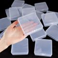 16 Pack Small Containers Clear Plastic Boxes Beads Storage Organizers with Hinged Lids for Small Items, Jewelry, Crafts. 