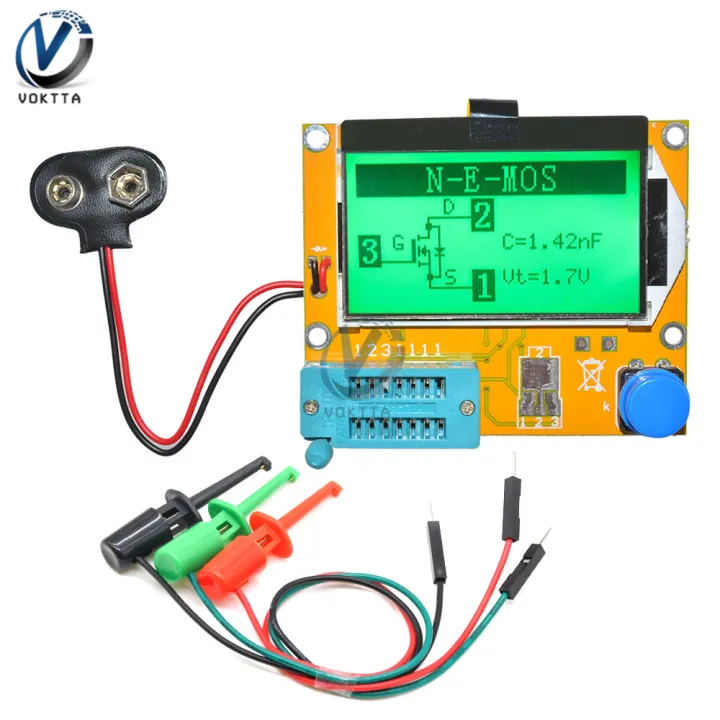 Mega328 LCR-T4 Digital Display Transistor Tester Diode Triode GM328A LCD Screen Capacitance Meter LCR\\PWM Meter MOS/PNP/NPN