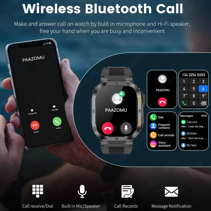 Outdoor%20Smart%20Watch%20Men%20400mAh%20Large%20Battery%20Fitness%20Tracker%20Heart%20Rate%20IP67%20Waterproof%20Bluetooth%20Call%20Sport%20Military%20Smartwatch%20-%20Image%202