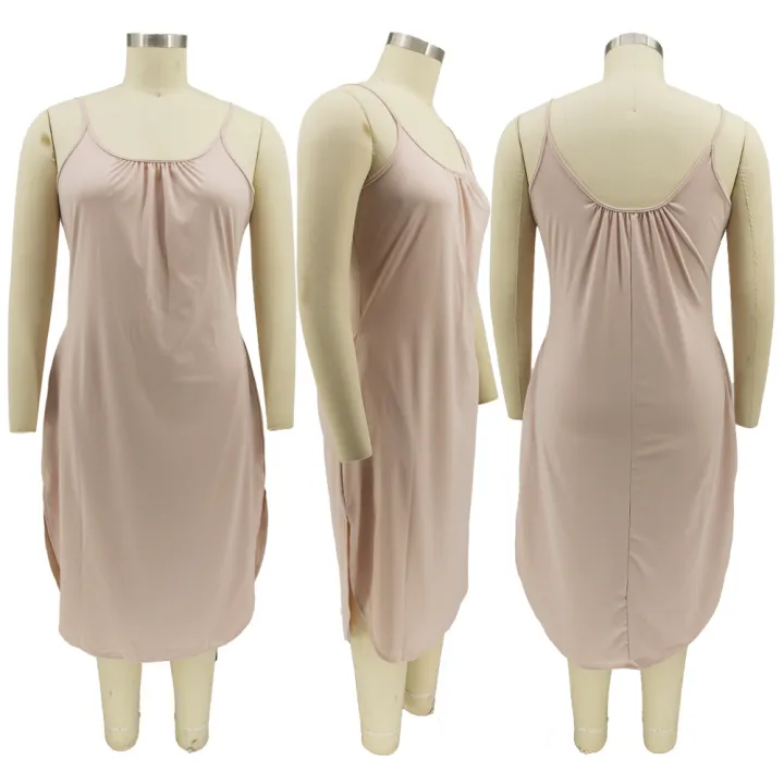 Lavish%20indulgent%20-%20ladies%20Plus%20Size%20Women's%20Clothing%20Summer%20Dress%20Fashion%20Casual%20Solid%20color%20Dresses%20-%20Easy%20To%20maintain%20-%20Durablity%20Assurance%20-%20Image%207