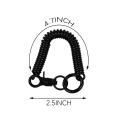Heavy-Duty Spring Keychain Stretchy Spiral Spring Coil Retractable Coil Springs With Metal Clasp Key Chain Holder Lanyard.