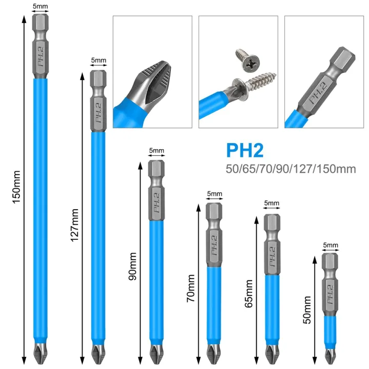 14%20Pcs%20Magnetic%20Anti%20Screwdriver%20Bits%20Set%20Impact%20Driver%20Bit%20Set%201/4%20Inch%20Hex%20Drill%20Bit%20Set%20-%20Image%205