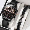 Ready Stock~Geneva Men Watch Business Men's Watch Fashion Wrist Watch For Men Casual Leather Watch Quartz Watch. 