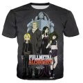 Anime T Shirt Fullmetal Alchemist 3d Printing T-shirt Kids Hip Hop Tops Tees Boys Clothes Short Sleeve Tee Shirt Manga Women Top.