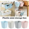 Plastic Mini Hanging Basket Organizer Container Small Shelf Sorting For Kitchen Bathroom Toothbrush Storage Bucket Storage 1Pcs. 
