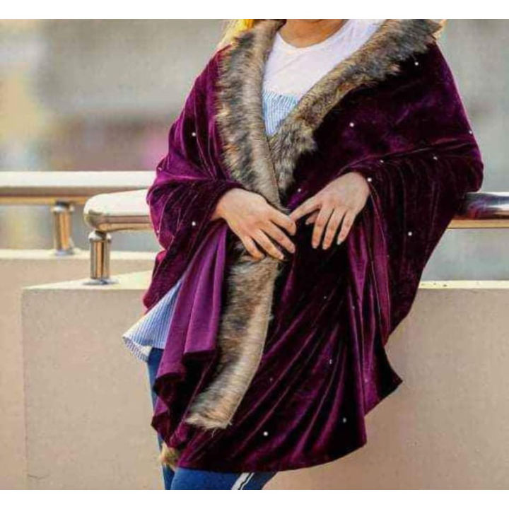 মহিলাদের জন্য শীতকালীন মখমলের শাল চাদর 11.11 ক্যাম্পেইন শীতকালীন মখমলের শাল চাদর