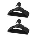 40X Black Plastic Hangers, Plastic Clothes Hangers Perfect for Everyday Standard Use, Clothing Hangers. 
