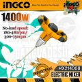 INGCO 1400W Mixer with 1pcs mixing pad MX214008. 