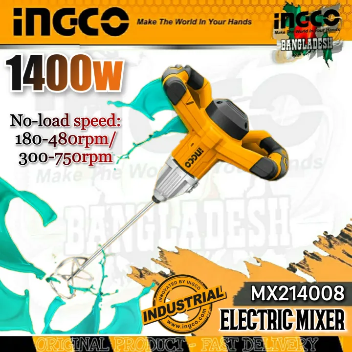 INGCO%201400W%20Mixer%20with%201pcs%20mixing%20pad%20MX214008%20-%20Image%202