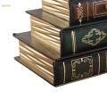 Book Shaped Storage Box with Drawers Trinket Case for Photo Bracelets Cards. 