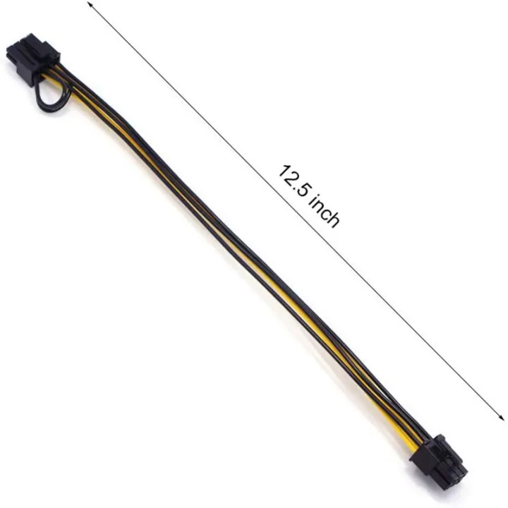 PCIE%206%20Pin%20Male%20to%208%20Pin%20(6+2)%20Male%20PCIe%20Adapter%20Power%20Cable%20(2%20Pack)%20-%20Image%202