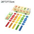 Wooden Shape Color Sorting Toy Matching Box Girls Children Kids.