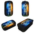 Fun Lionel Messis Football Pencil Case Argentina Pencilcases Pen Box for Student Large Storage Pencil Bag Office Gift Stationery.