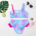 2022 New Girls Swimsuit Mermaid Two Piece Children's Swimsuit Ruffle Swimsuit For Girl Bathing Suit Mermaid Swimwear Girls.