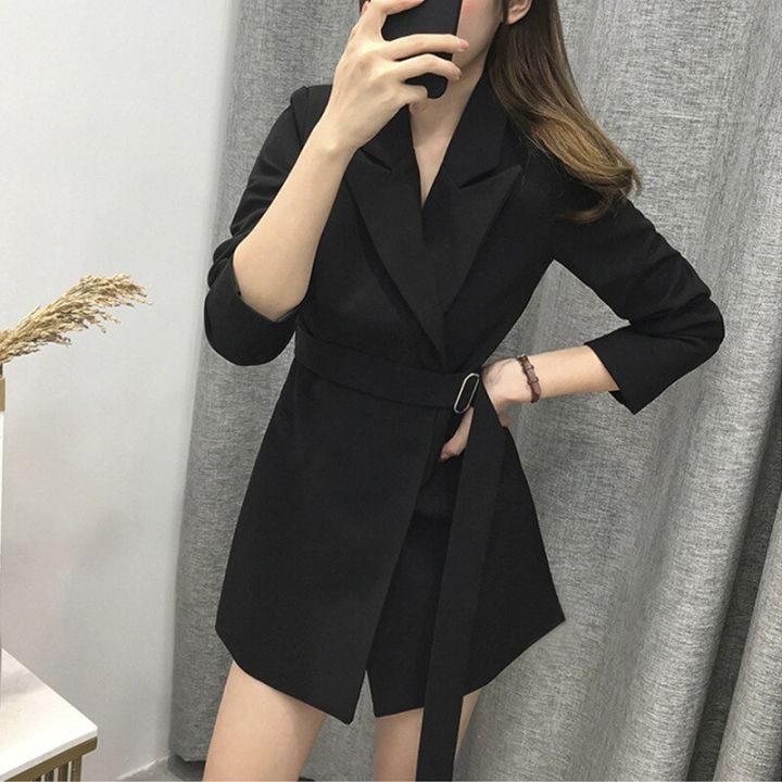 Sungtin%20Korean%20Style%20Casual%20Sashes%20Long%20Blazer%20Women%20Spring%20Office%20Lady%20Blazer%20Dress%20with%20Belt%20Female%20Chic%20Elegant%20Blazer%20Jacket%20-%20Image%202