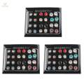 12 Pairs 4mm 6mm 7mm Crystal Magnetic Earrings Fake Ear Studs Mix Size Color. 