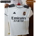 Premium Quality Real Madrid Home Authentic jersey 2024 Half sleeve jersey for Man. 
