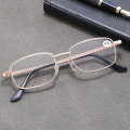 Classic Metal Reading Glasses Women Men Business Presbyopic Glasses Finished Anti Blue Elderly Reading Eyewear 1.0 1.5 2.0 4.0. 