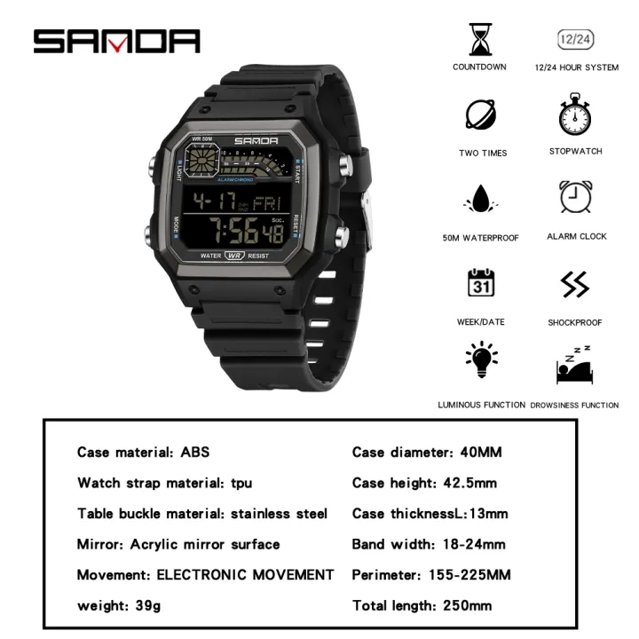 %E3%80%90Tech-savvy%E3%80%91%20SANDA%206196%20Electronic%20Watch%20Multi%20functional%20Night%20Glow%20Waterproof%20Sports%20Men's%20Lightweight%20Square%20Classic%20Student%20Watch%20-%20Image%203