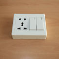 Electric Multi Socket 3 Pin Socket, 2 Pin Socket, MK Socket with Switch 5 Pin 2 Switch.