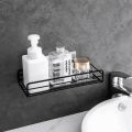 Punch-Free Bathroom Rack Wall-Mounted Storage For Bathroom Shampoo Cosmetic Seasoning Storage Rack Bathroom Kitchen Accessories _ DS MART. 