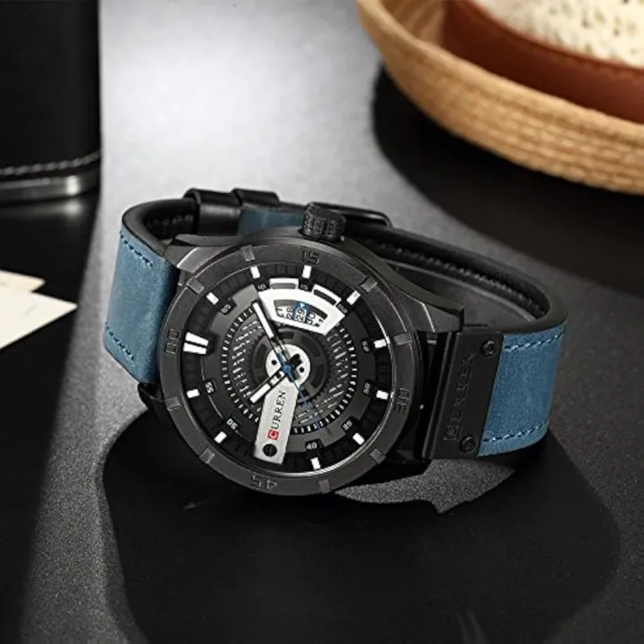 CURREN%208301%20Men%E2%80%99s%20PU%20Leather%20Quartz%20Waterproof%20Watch%20For%20Men's%20Time%20Lovr%20s%20-%20Image%204